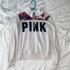 Victorias secret pink half zip